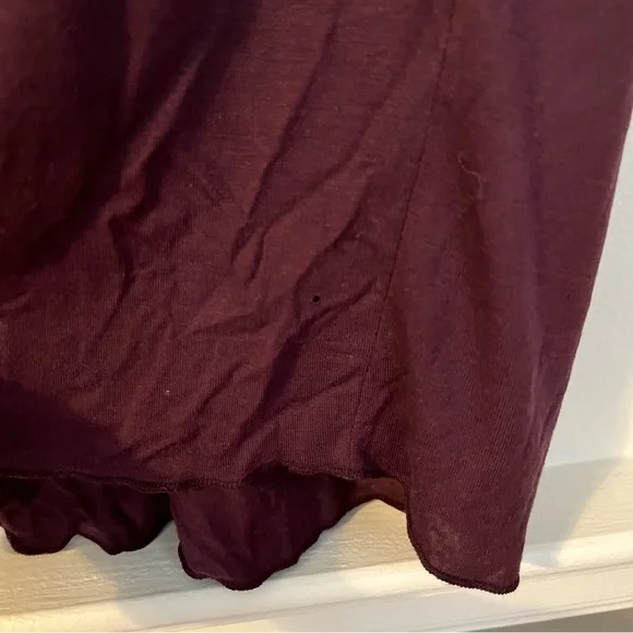 MATTY M. Royal Purple Beaded V-Neck Tank (XS) - Picture 6 of 7